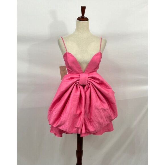 HELEN O'CONNOR Sz 4 US Pink Bow Valentine Sleeveless Mini Dress NWT - Picture 8 of 13